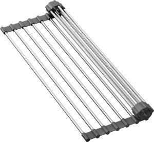 Zlewozmywak GraniteQ KURT 110 WORKSTATION zlewozmywak granitowy silver stone 1-komorowy z/o (59,5x50x21,5) z syfonem i dozownik + Qmata + deska + wkładka ociekowa+zestaw noży Fiskars 3