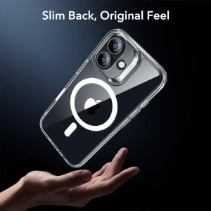 ESR Zestaw etui + szkło na ekran Classic Hybrid MagSafe & Tempered Glass do Apple iPhone 17 Clear 8