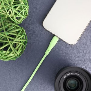 Kabel USB ForCell USB-C - Lightning 1 m Zielony 2