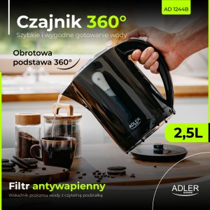 Czajnik Adler AD 1244 Czarny 8