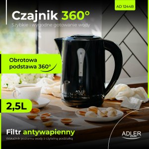 Czajnik Adler AD 1244 Czarny 7