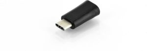 Adapter USB Digitus USB-C - microUSB Czarny  (AK-300523-000-S) 1