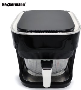 Frytkownica beztłuszczowa 4L 1500W Heckermann HF-155 Piekarnik Air Frayer Szklany 3