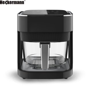 Frytkownica beztłuszczowa 4L 1500W Heckermann HF-155 Piekarnik Air Frayer Szklany 5