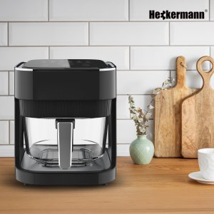 Frytkownica beztłuszczowa 4L 1500W Heckermann HF-155 Piekarnik Air Frayer Szklany 9