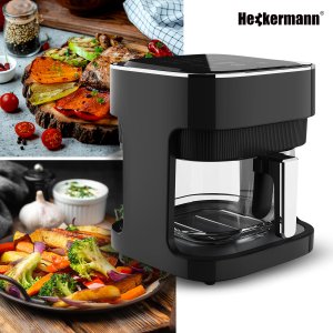 Frytkownica beztłuszczowa 4L 1500W Heckermann HF-155 Piekarnik Air Frayer Szklany 10