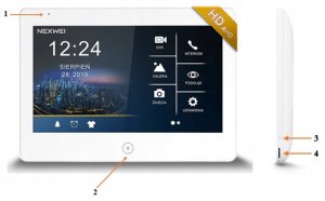 NW-VI10S-W NEXWEI Wideomonitor z ekranem dotykowym 10 cali 10