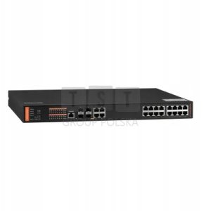 BCS-SP16G04G-4SFP-M Switch zarządzalny 16x PoE, 4x RJ45, 4x SFP Gigabit 2
