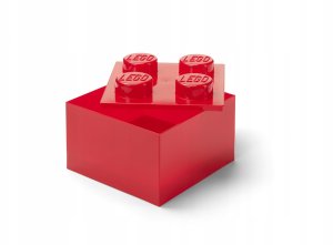 LEGO Lego Brick 4 czerwony przeźroczysty 40090804 2
