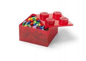 LEGO Lego Brick 4 czerwony przeźroczysty 40090804 4