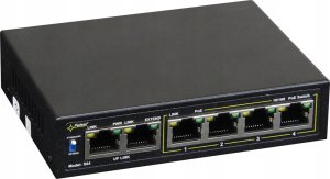 S64WP PULSAR Switch PoE 6-portowy Fast Ethernet, 4x PoE (brak zasilacza w komplecie) 2