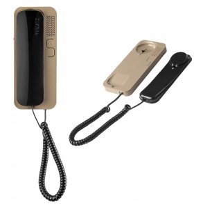SMART 5P CYFRAL Unifon do systemu domofonowego analogowego 4+N, czarno beżowy 9