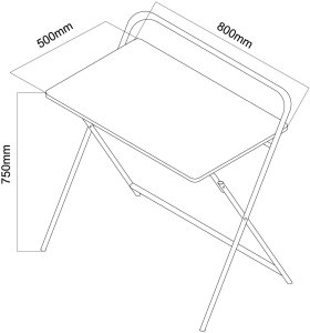Maclean Stolik na laptop brązowy 50x80cm (MC-127 B) 225