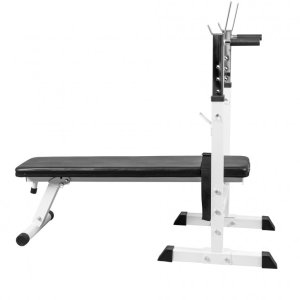 Ławka ze stojakami ławeczka do ćwiczeń pod sztangę 12