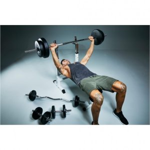 Ławka ze stojakami ławeczka do ćwiczeń pod sztangę 7