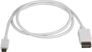 Kabel USB StarTech USB-C - DisplayPort 1 m Biały (CDP2DPMM1MW) 2