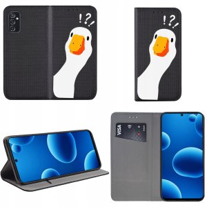 Etui do Samsung M52 5G MAGNET WZORY CASE PORTFEL + SZKŁO 9H 2