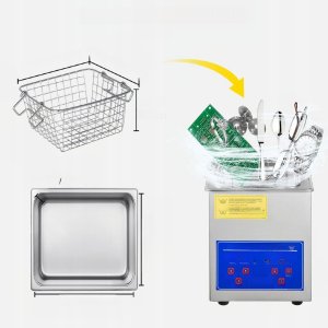 Myjka Ultradźwiękowa Przenośna Sterylizator + Timer 2L 60W 3