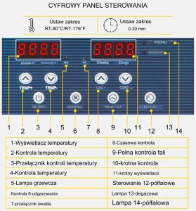Myjka Ultradźwiękowa Przenośna 10L 240 W 4