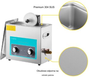 Myjka Ultradźwiękowa Przenośna Sterylizator + Timer 180 W 3