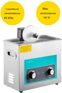 Myjka Ultradźwiękowa Przenośna Sterylizator + Timer 180 W 4