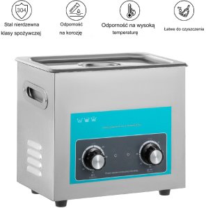 Ultradźwiękowa myjka 6,5 l szybkie czyszczenie, regulacja czasu Cyfrowa 7