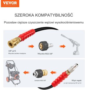 Wąż do Myjki Ciśnieniowej 30,5 m 13