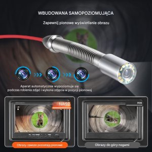 Samopoziomująca profesjonalna kamera inspekcyjna endoskopowa 50 m 2