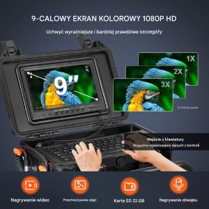 Samopoziomująca profesjonalna kamera inspekcyjna endoskopowa 50 m 3