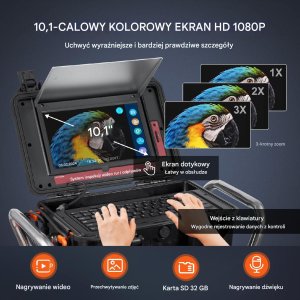 Samopoziomująca profesjonalna kamera inspekcyjna endoskopowa 100 m 4