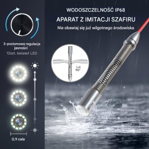 Samopoziomująca profesjonalna kamera inspekcyjna endoskopowa 100 m 5