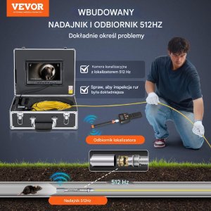 Kamera inspekcyjna endoskopowa profesjonalna 30 m 36-krotny zoom 7