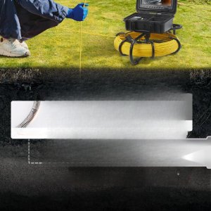 Kamera inspekcyjna endoskop Boroskop do rur i kanałów 91,5 m 11