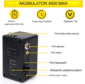 Kamera inspekcyjna do rur warsztatowa Endoskop 20m 15