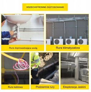 Kamera inspekcyjna do rur warsztatowa Endoskop 20m 2