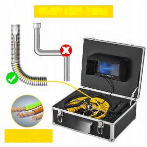 Kamera inspekcyjna do rur warsztatowa Endoskop 20m 6