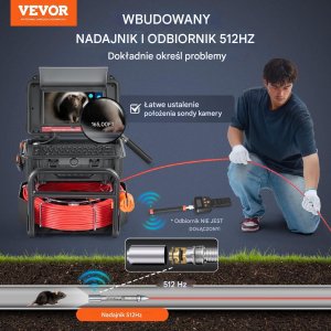 Samopoziomująca kamera inspekcyjna endoskopowa 50 m 7