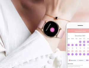Smartwatch Rubicon Zestaw damski Smartwatch Asturia + bransoletka złota 8