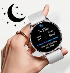 Smartwatch Rubicon Zestaw damski Smartwatch Asturia + bransoletka złota 9
