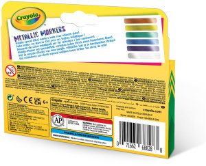 CRAYOLA 6 metallic markers 3