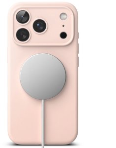 Etui Ringke Silicone Magnetic MagSafe do Apple iPhone 17 Pro Pink Sand 5