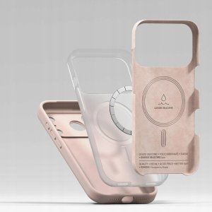 Etui Ringke Silicone Magnetic MagSafe do Apple iPhone 17 Pro Pink Sand 6