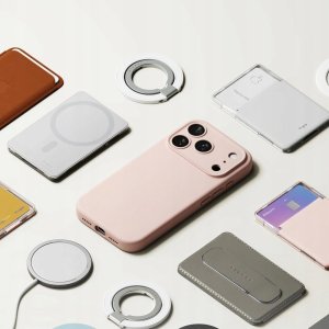 Etui Ringke Silicone Magnetic MagSafe do Apple iPhone 17 Pro Pink Sand 9