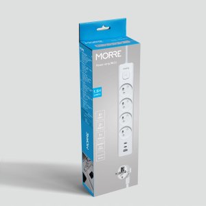 MORRE LISTWA ZASILAJACA 4G USB, 2xUSB-C,1,5m 3