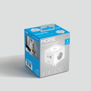 Tiross MORRE ROZGAŁĘZIACZ KOSTKOWY 2G,USB,2xUSB-C +LAMPKA 2