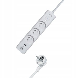 MORRE LISTWA ZASILAJĄCA 3G USB, 2xUSB-C,1,5m 8