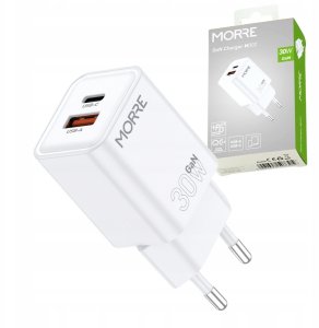MORRE ŁADOWARKA USB/USB-C 30W BIAŁA 4
