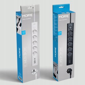 Listwa zasilająca Tiross MORRE LISTWA ZASILAJĄCA 5G 2xUSB, 2xUSB-C,1,5m 3