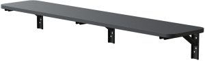 Składana półka / blat Maclean, czarny, 100x20cm, max. 50kg, MC-129 B 3