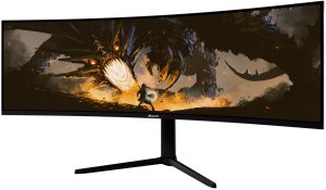Monitor Arozzi Nova 49 Curved monitor komputerowy 124,5 cm (49") 5120 x 1440 px Dual QHD LED Czarny 5